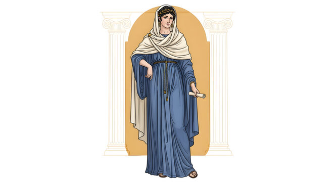 Traditional stola garment worn as a long robe