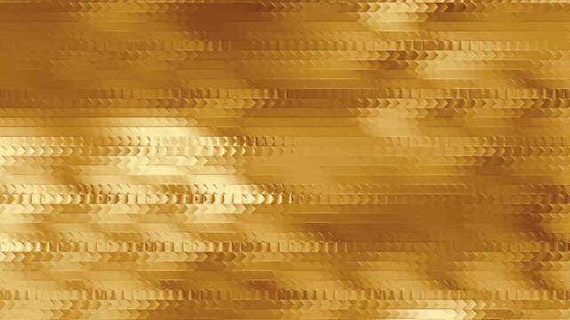 Animated abstract golden chevron pattern with luxurious textured background for modern presentations.