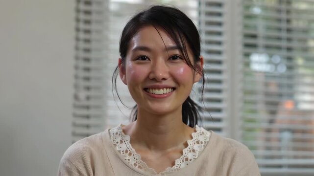 Close-up of a smiling woman