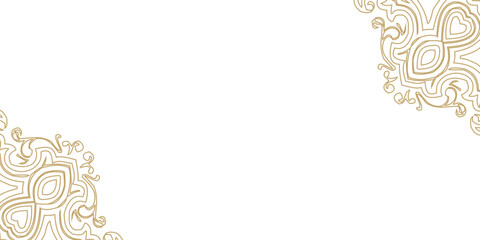 Elegant Ramadan Kareem background with arabesque geometric mandala pattern. arabic design