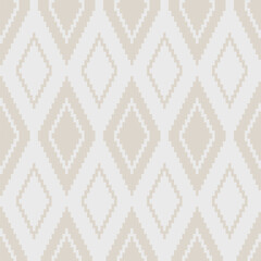 Beige Argyle Knitting Seamless Pattern Design