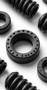 Gathering of different binding styles, including spiral coils, twin loop wires, and plastic comb spines, which convey themes of organization, stationery, and document assembly