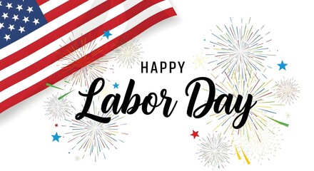 Obraz premium Happy labor day celebration honoring workers on may day