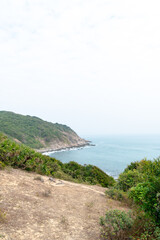 香港　塔門島の海と町並み