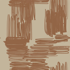 Brown Abstract Brush pattern design