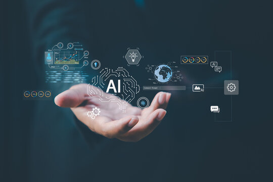 Enterprise AI platform concept with artificial intelligence agents, scalable cloud system, automation technology, machine learning infrastructure, and corporate digital innovation supporting growths.