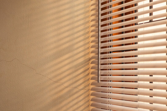 Sunlight coming through window blinds