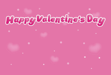 バレンタインデーの背景　ロゴいり