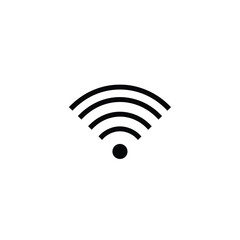 Wifi wireless signal icon with four bars vector illustration for internet connectivity