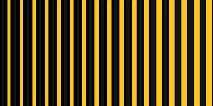 Horizontal and crossed caution tapes with black and yellow chevron print. Warn borders in construction work zone or criminal scene. Hazard, risk, emergency or stop signs.