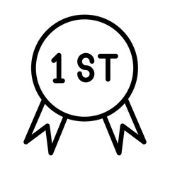 First Place Vector Icon