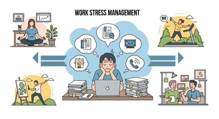 Vector illustration set of business people icons using laptops and mobile phones for global network communication and cloud technology connection in a modern office concept