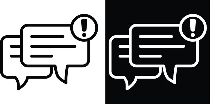 message Two-tone version in black and white background