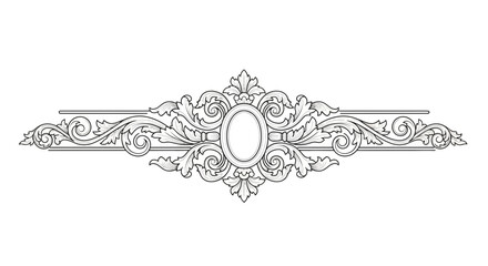 Ornate Swirls Flourish Decorative Element