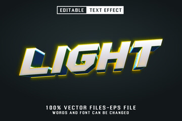 Light 3d Text - Editable Text Effect