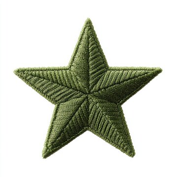 Green Starfish Isolated on White Background Detailed Texture Ocean Life Marine Biology