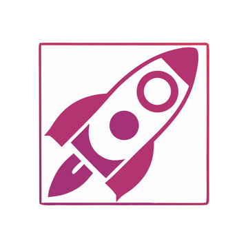 Soaring Ambition: A vibrant illustration of a rocket ship ascending, representing innovation, progress, and limitless potential. 