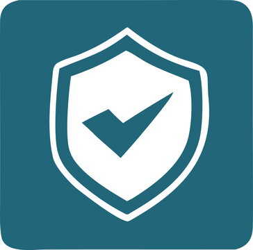 Guardian Shield of Assurance: A shield, emblazoned with a bold check mark, symbolizes security, protection, and assurance. Perfect for conveying a sense of safety and validation.