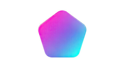 Gradient Pentagon Shape