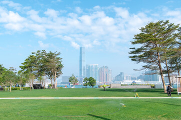 香港　セントラルのビル群