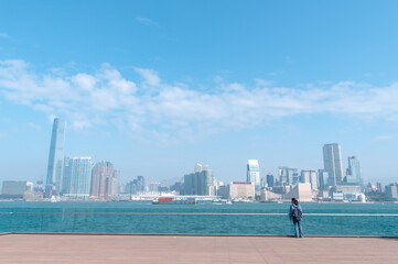 香港　セントラルのビル群