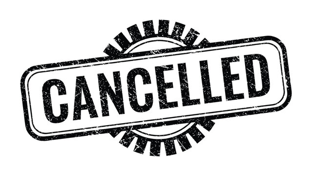 Cancelled Stamp: A close-up shot of a boldly stamped word Cancelled, presented in a classic design. This imagery encapsulates the core of termination, conveying a clear message of event, agreement.