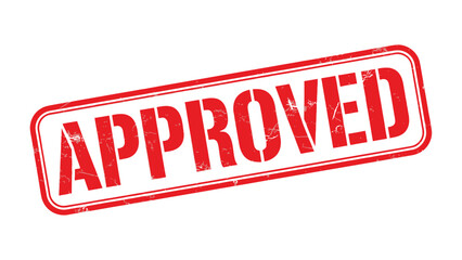 Approval Stamp: A bold red APPROVED stamp signifies confirmation and endorsement. The rectangular shape of the stamp adds to its clear and authoritative message.