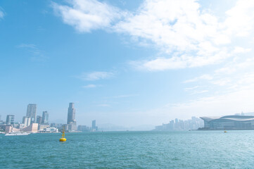 香港　セントラルのビル群