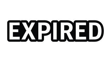 Expired: A bold message EXPIRED stands out, it emphasizes the passing of validity. © mstmahmuda