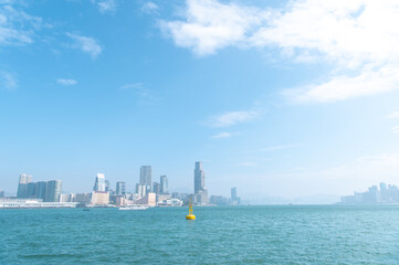 香港　セントラルのビル群