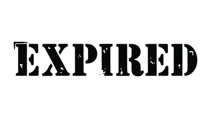 Obraz premium Expired Stamp: A bold stamp declares a product's state of expiration, evoking a sense of time's passage and the need for vigilance.