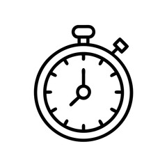 Stopwatch icon for web and graphic design