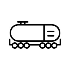 Tanker Car icon for web and graphic design