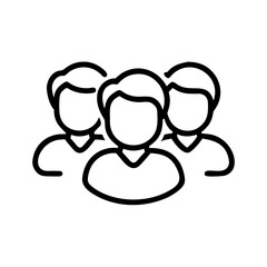 Three People Avatar icon for web and graphic design