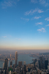 ヴィクトリアピークからの夕景