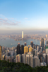 ヴィクトリアピークからの夕景