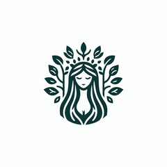 Forest Druid Goddess Logo