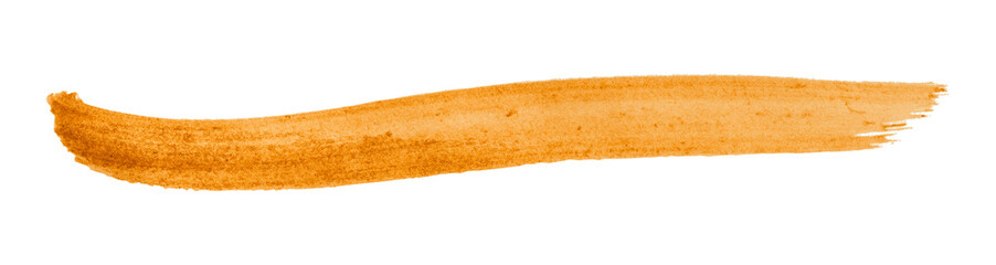 Fototapeta premium orange watercolor background. Artistic hand paint. Isolated on transparent background.