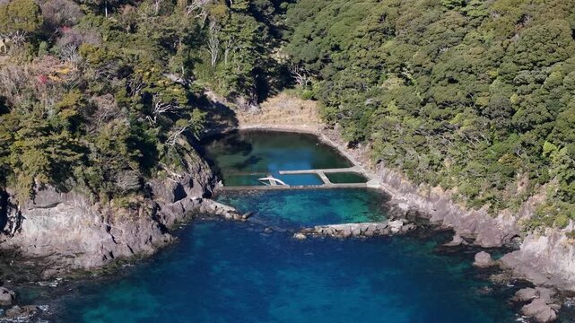 真鶴水族館跡（空撮） , 神奈川県足柄下郡,日本