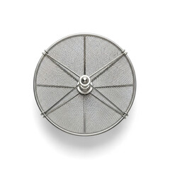 Top Shot of Round Stainless Steel Kitchen Sieve Object