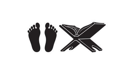 Obraz premium Person practicing yoga with a mat on a white background with copy space