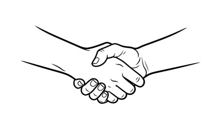 Fototapeta premium hand shake vector
