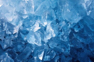 Frozen Water Crystals Abstract Texture Ice Chunks Frozen Solid Aqua Marine Background Cold Surface Pattern Natural Ice Formation Winter Season Textured Crystal Ice Blocks Geology Background