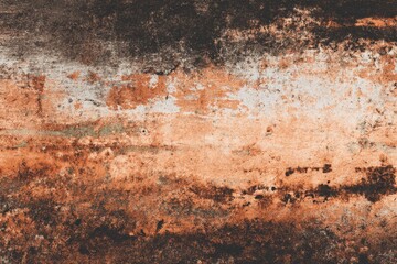 Grunge Wall Texture with Horizontal Stripes - Abstract Distressed Background Featuring Weathered Layers, Rough Surface, Aged Paint, and Rustic Design Elements