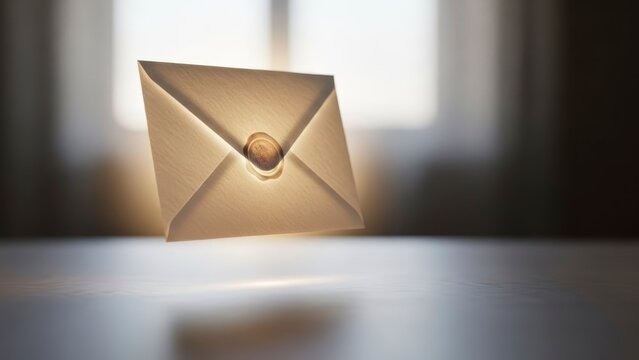 Lit paper envelope