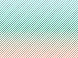 Gradient diagonal stripes pattern in pastel green and peach tones seamless texture