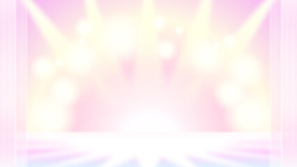 スポットライトに照らされたステージの背景