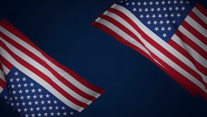 Obraz premium President's day american flag patriotic celebration