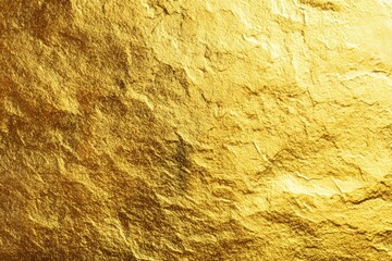 Brilliant Gold Stone Facade Intense Rock Surface Rich Veins Background Decorative Texture Material Pattern Design Artistic Backdrop Opulence Luxury Glittering Element