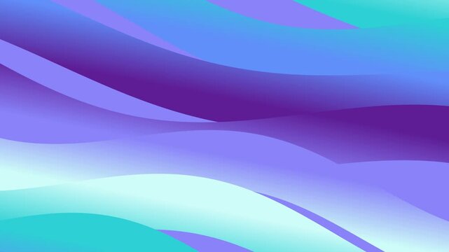 Abstract Blue Purple Wavy Background Animation.